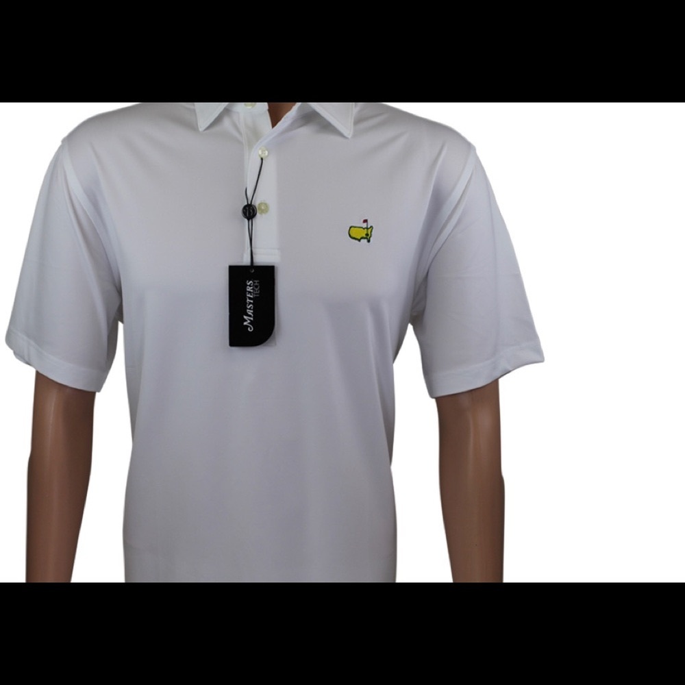 Masters White Performance Golf Shirt